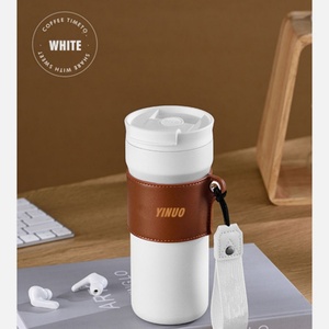 แก้วกาแฟแบบพกพา ขนาด 530 มล. ผลิตจากสแตนเลสสตีลสองชั้น เก็บความร้อน-เย็น พร้อมฝาปิด เหมาะสำหรับการเดินทางและตั้งแคมป์ - Product Image 4