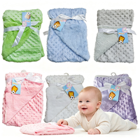 Couverture pour bébé, couverture en peluche chaude pour nourrisson, couverture enveloppante douillette pour nouveau-né, couverture en polaire douce pour tout-petit pour la crèche, la poussette et les voyages