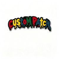 Patchs en chenille personnalisés à coudre, lettres brodées sur serviette et appliques de dessins animés