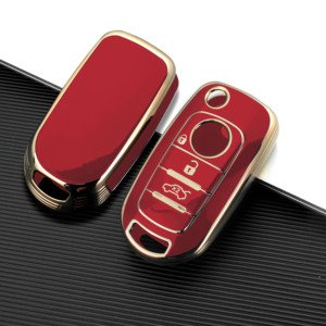 GZ DOMI 2026 Nuova Cover Protettiva per Chiave <span class=keywords><strong>Auto</strong></span> in TPU con Bordo Dorato, Protezione Completa per <span class=keywords><strong>Fiat</strong></span> 500X/<span class=keywords><strong>Tipo</strong></span> Egea, <span class=keywords><strong>Accessori</strong></span> <span class=keywords><strong>Auto</strong></span> - Product Image 3
