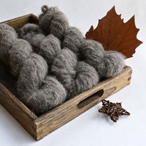 Fils <span class=keywords><strong>de</strong></span> Lotus <span class=keywords><strong>de</strong></span> haute qualité brossé <span class=keywords><strong>Yak</strong></span> alpaga 200m/50 grammes doigté DK poids coloré moelleux fil à tricoter à la main pour Swater Showl - Product Image 1