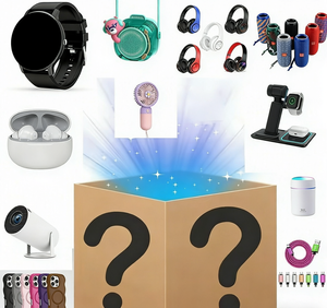 Caja Misteriosa <span class=keywords><strong>de</strong></span> Electrónica Vintage al por Mayor: Surtido <span class=keywords><strong>de</strong></span> Auriculares, Altavoces, Ventiladores y Accesorios – Regalo Sorpresa para Reventa - Product Image 1