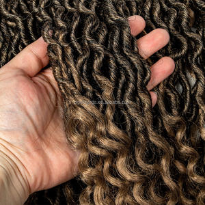 Pelucas de Encaje Sintético WB11 de 34 Pulgadas de <span class=keywords><strong>Largo</strong></span>, Pelucas con Frente de Encaje de 9x6 Pulgadas con Cabello de Bebé, Trenzas de Estilo Gitano en Degradado Marrón para Mujeres - Product Image 6