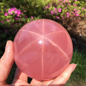 Venta caliente bolas <span class=keywords><strong>de</strong></span> <span class=keywords><strong>esfera</strong></span> <span class=keywords><strong>de</strong></span> cristal <span class=keywords><strong>de</strong></span> cuarzo rosa rosa natural con <span class=keywords><strong>luz</strong></span> <span class=keywords><strong>de</strong></span> estrella - Product Image 3