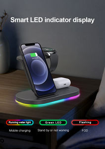 Estación de carga inalámbrica portátil de escritorio para teléfono móvil 3 en 1 Magnetic15W <span class=keywords><strong>cargador</strong></span> inalámbrico para <span class=keywords><strong>Smartwatch</strong></span> para <span class=keywords><strong>Samsung</strong></span> Home Office - Product Image 6