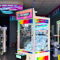 Machine à griffes en métal Naughty Dog pour 1 joueur avec accepteur de billets et monnayeur, garantie 1 an, version anglaise pour centres de jeux