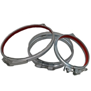 Ống Dẫn Khí Mạ Kẽm Giải Phóng Nhanh Đòn Bẩy Khóa Mặt Bích Ống Uốn Cong Kẹp V Band Clip Nhanh Cho Hệ Thống Thu Gom Bụi - Product Image 3