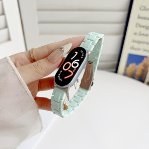 <span class=keywords><strong>Bracelet</strong></span> de montre en PC couleur unie à trois maillons pour <span class=keywords><strong>Xiaomi</strong></span> <span class=keywords><strong>Watch</strong></span> 8/9/10 Pro – Remplacement des bracelets de montre - Product Image 4
