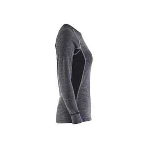 BLAKLADER - 720017329699XXXL Sous-vêtement femme WARM 100% merino Gris moyen/Noir-EAN 7330509587300 SOUS-VÊTEMENTS THERMIQUES - Product Image 4
