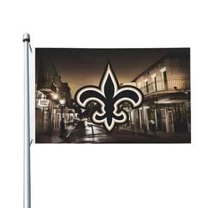 Drapeau de maison durable pour l'extérieur New <span class=keywords><strong>Orleans</strong></span> Saints 3 x 5 avec œillets, bannière de drapeau d'équipe sportive, décoration murale intérieure - Product Image 5