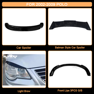 Parachoques de Coche Retrofitting, Fibra de Carbono ABS, 3 Piezas, Spoiler Delantero para VW Polo 2002 2003 <span class=keywords><strong>2004</strong></span> 2005 2006 2007 2008 2009 - Product Image 4