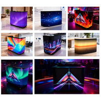 Écran LED pour cabine DJ en forme personnalisée, affichage LED couleur P2 P1.86 P2.5 pour festivals de musique, table de cabine DJ avec écran LED