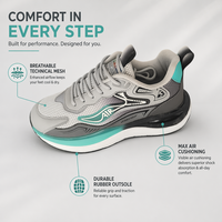 Chaussures de course légères anti-odeur pour hommes et femmes, avec semelle souple résistante à l'usure, en mesh et cuir véritable, pour toutes les saisons