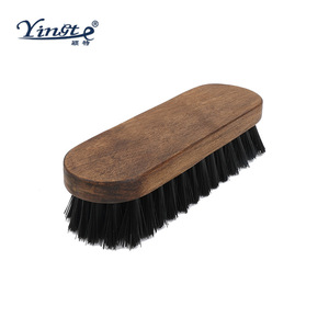 Yinste Solid Wood <b>Shoe</b> Brush Black Bristles For Cleaning And Polishing <b>Shoes</b> - Product Image 1