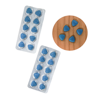 Complément Alimentaire OEM pour la Vitalité Masculine, Marque Privée, Comprimés Triangle Bleu, Pilules d'Amélioration Masculine