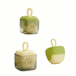 Reusable Manual Plastic Washable Sticky Handbag Sized Pocket Mini Cute Multi-surface Portable Lint Roller Ball Green/Yellow Hair - Product Image 5