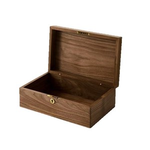 Walnut Wood Jewelry Storage Box Solid Wood Covered Desktop Organizer For Cosmetics And Accessories - Product Image 2