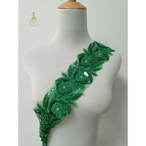 Bán Sỉ Trang Trí Ren Đính Cườm Nhiều Màu Trang Trí Ren Hoa Hạt Polyester Trang Trí Ren Kim Sa Cho Trang Phục - Product Image 4