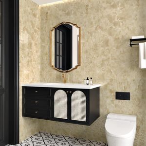 Papel Tapiz 3D Amarillo con Diseño de Mármol ORON DECO, <span class=keywords><strong>Adhesivo</strong></span> para Cubrir Encimeras, Autoadhesivo para Gabinetes de Cocina y Baño - Product Image 6