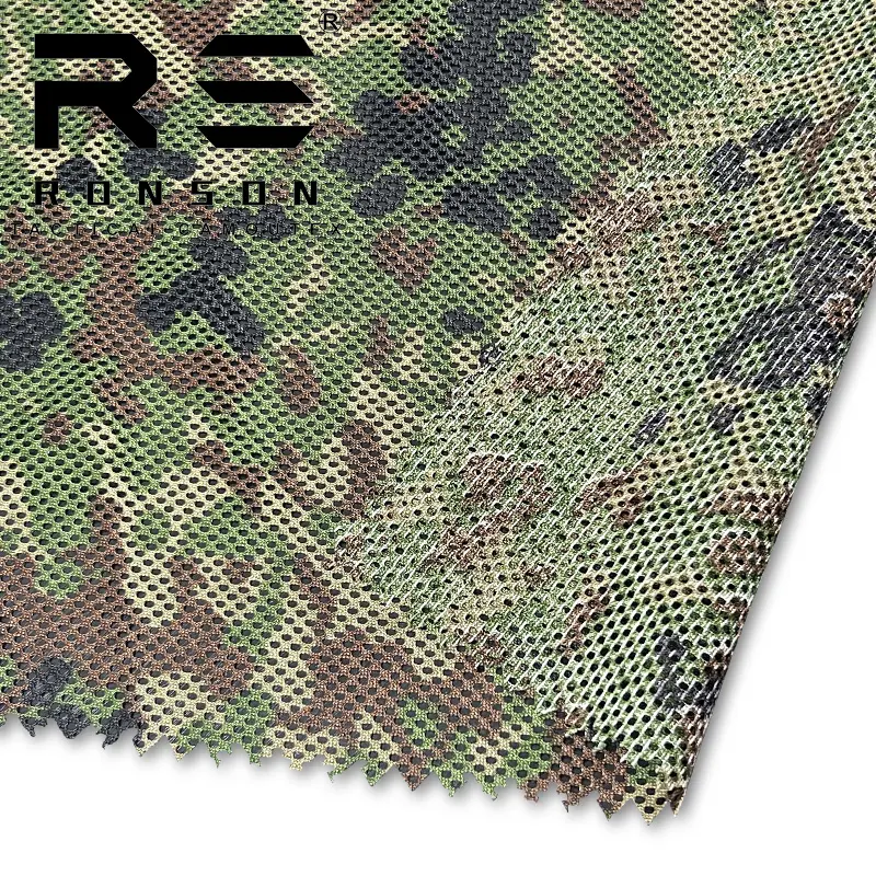 Lưới 230gsm một tự vệ Camo 100% poly chiến thuật lưới vải ngụy trang lưới lót vải