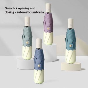 Promotion Three Folding Outdoor Foldable <b>Automatic</b> <b>Umbrella</b> With Custom Logo - Product Image 3
