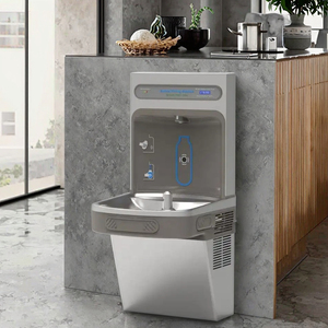 Distributeur d'eau réfrigérée en acier inoxydable pour extérieur, avec support argenté et pièces de rechange gratuites, modèle 800 - Product Image 2