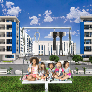 Columpio Multifuncional de Aleación para Exteriores con Tobogán y Balancín para Guarderías y Jardines de Infancia, con Capacidad para Múltiples Usuarios - Product Image 3