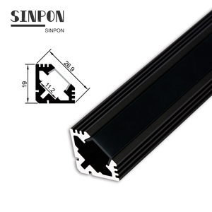 Kênh Khuếch Tán Màu Đen Bán Chạy Nhất Kênh Gắn Chìm LED Mỏng Nhôm Cho Dải Ánh Sáng Tuyến Tính - Product Image 3