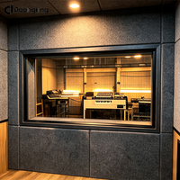 Isolation acoustique pour fenêtres, fenêtre d'observation inclinée insonorisée pour studio d'enregistrement, salle de contrôle avec joints acoustiques