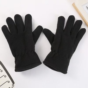 Guantes de lana de invierno Xi Boyu, guantes cálidos a prueba de viento para esquí y ciclismo al aire libre, material de poliéster azul marino y gris oscuro - Product Image 2