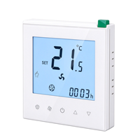 Thermostat de ventilo-convecteur à 2 tuyaux Hotowell HTW-WF11-FC-2K avec carte-clé pour économie d'énergie, idéal pour les systèmes CVC hôteliers