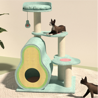 Nouvelle conception, arbre à chat en forme d'avocat, cadre d'escalade pour chat, gain de place, cadre d'escalade pour la maison, griffoir en sisal, lit pour chat écologique, arbre à chat