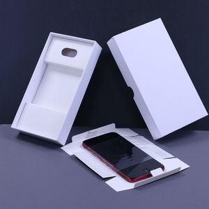 Boîte cadeau en carton blanc personnalisée avec fond et couvercle pour emballage de téléphone portable/smartphone - Product Image 2