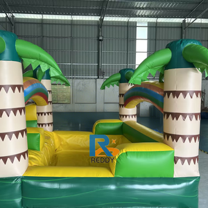 Castillo Inflable con Tobogán Doble, Temática de Verano, Castillo Inflable con Tobogán Seco, Tobogán Inflable para Niños al Aire Libre - Product Image 5