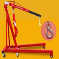 Grue de levage mobile pliable 2 tonnes 3 tonnes, grue de levage manuelle hydraulique pour atelier, autres véhicules et outils