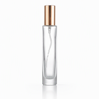 En stock – Flacon pulvérisateur de parfum en verre rond ou carré 15ml 20ml 30ml avec buse en aluminium électrolytique – Logo personnalisé en gros