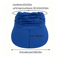 Casquette Visière WRELS – Stock Disponible – Protection Solaire UPF50+ – Légère, Respirante et Élastique – Accessoire de Course – Chapeau de Protection Solaire