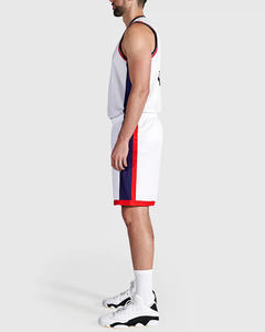 Conjunto de uniforme de <span class=keywords><strong>baloncesto</strong></span>, poliéster, transpirable, impresión por sublimación, entrenamiento de números, deportes, gran tamaño, venta directa de fábrica - Product Image 4