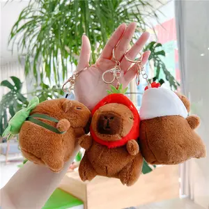 Kawaii Products Transfer Capybara Plush Keychain Stuffed Animal Toys Creative Claw Machine Toys Stuffed Animals