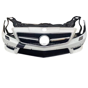 Pare-chocs avant d'occasion Mercedes-Benz CLS63 <span class=keywords><strong>AMG</strong></span> W218 avec feux de brouillard en ABS, version restylée, noir, ajustement universel, garantie 6 mois - Product Image 3