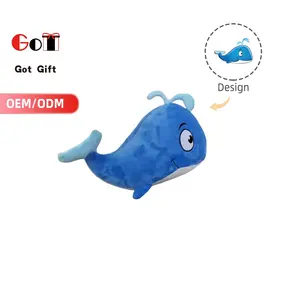 Plush Toy Supplier Custom Soft Whale Ocean Animal Stuffed Toys Custom Plush Fish