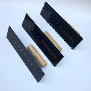 Nouveauté : Pointe à béton industrielle DIY 50 #   Truelle à plâtrer en acier avec manche recouvert de <span class=keywords><strong>plastique</strong></span> et lame bleue - Product Image 3