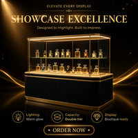 Vitrine de présentation de parfums sur mesure avec canopy, conçue par des experts pour les magasins de détail - Vente directe usine - MOQ 1 pièce