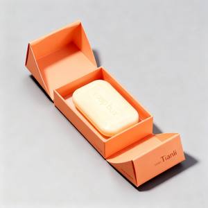 Boîte de papier de savon délicat à double porte Offre Spéciale Boîte d'emballage de savon haut de gamme à impression numérique Boîte-cadeau de luxe recyclable haut de gamme - Product Image 3