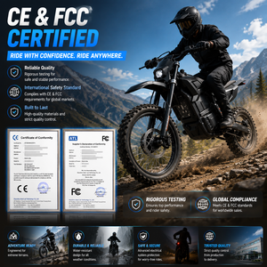 Moto tout-terrain haute performance 7000W, vitesse 80 km/h, couple 250 Nm, pour adultes, puissance 7000W, moto haute performance - Product Image 3