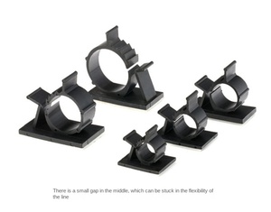 LV Products Wall-Mounted <b>Cable</b> Organizer with Adjustable Fixed Seat and Sticky Wire Harness Buckle <b>Cable</b> <b>Clip</b> Storage - Product Image 6