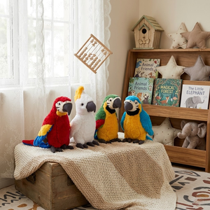 Peluche Macaw Realistico All'Ingrosso, Imbottito in Cotone PP, Decorazione Animale Selvatico, Confezione Bulk - Product Image 5