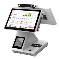 Ordinateur de point de vente à double écran tactile Sinmar, machine de caisse automatique pour restaurant, supermarché, boutique