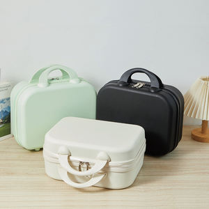 14 inç moda <span class=keywords><strong>Mini</strong></span> hafif su geçirmez kozmetik çantası taşınabilir fermuar kapatma küçük bavul plastik iplik - Product Image 2