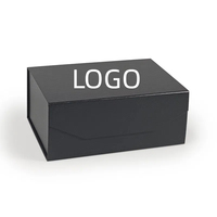 Boîte en carton rigide magnétique personnalisable avec logo, emballage plat, boîte cadeau portable à rabat, recyclable, pelliculage mat pour chaussettes et fourrures